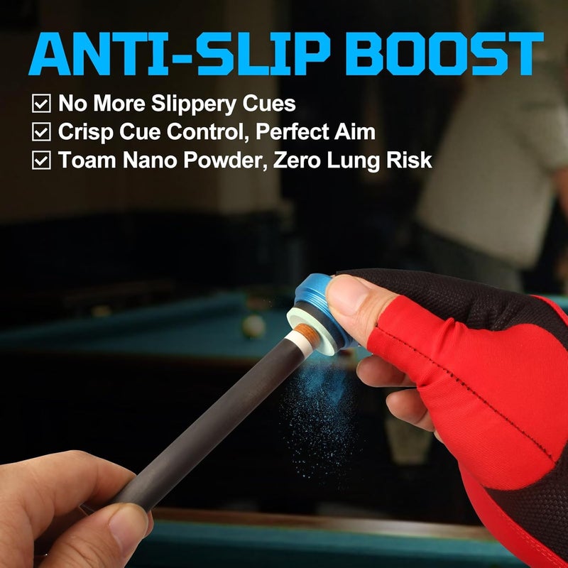 Banly TAOM Round Shaped Pool Chalk Holder, Portable Pool Chalk Cubes, Magnetic Mini Chalk Holder Pool Billiards, Pool Cue Chalk Case Container Box for Billiard Cue Tip Tool Pool Table Snooker Accessories - Image 2